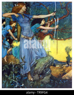 Le Morte D'Arthur von William Russell Flint Stockfoto