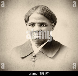 Eine fotografische Porträt des berühmten abolitionist und politische Aktivist Harriet Tubman Stockfoto