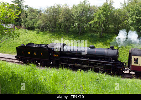 LNER B1-Klasse Nr. 1264 auf der Gloucestershire Warwickshire Railway, Gloucestershire, VEREINIGTES KÖNIGREICH Stockfoto