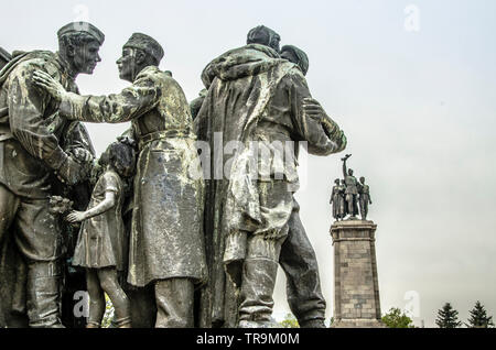 Sofia, Bulgarien - Tag des Sieges Denkmal - Knyazheska Garten Stockfoto