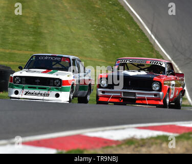 Dagenham vs Detroit, Malcolm Harding, Ford Escort Zakspeed MK 2 BDG, Andy Wilson, Ford Falcon Sprint, Youngtimer Touring Car Challenge, YTCC, Meister H Stockfoto