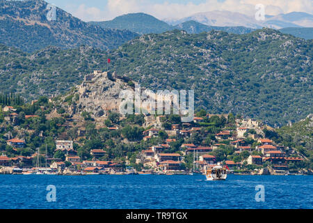 Die antike Stadt von Kekova Stockfoto