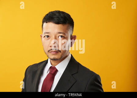 Headshot von professionellen asiatischer Mann mit attraktiven Look Stockfoto