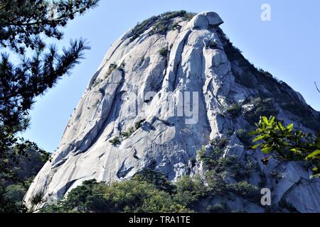 Insubong Peak im Bukhansan-Nationalpark, Seoul, Korea Stockfoto