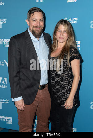 LONDON - ENGLAND - 31. MAI 2019: Todd Douglas Miller (Direktor) und Gäste nehmen an der Apollo 11 Fotoshooting für das Sundance Festival, Picturehouse Centra Stockfoto