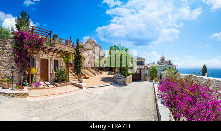 Heiligen Erzengel Griechisch-orthodoxen Kloster, Thassos, Griechenland Stockfoto