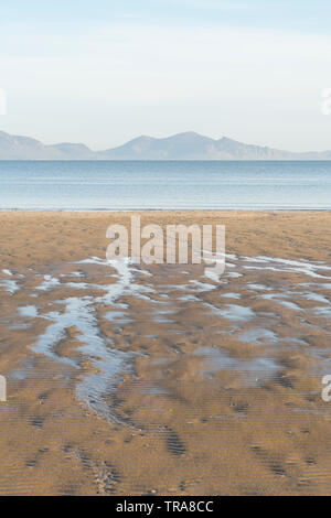 Abend auf Ynys Llanddwyn Beach nach Llyn Halbinsel - Anglesey, Wales, Großbritannien Stockfoto