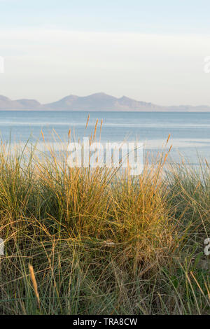 Abend auf Ynys Llanddwyn Beach nach Llyn Halbinsel - Anglesey, Wales, Großbritannien Stockfoto