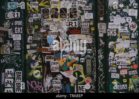 Hintergrund Straße Wand - Dies ist eine Straße in Barcelona Stockfoto