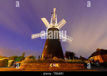 Holgate Mühle ist eine restaurierte Mühle, die auf einen Kreisverkehr in einem York Vorort in North Yorkshire gelegen und ist eine Touristenattraktion. Stockfoto