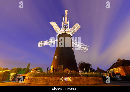 Holgate Mühle ist eine restaurierte Mühle, die auf einen Kreisverkehr in einem York Vorort in North Yorkshire gelegen und ist eine Touristenattraktion. Stockfoto