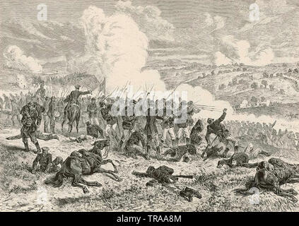 Belagerung von PLAVA Juli-dezember 1877 im Russisch-türkischen Krieg Stockfoto