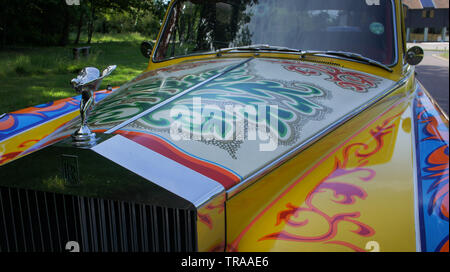 John Lennons Psychedelic Rolls Royce Stockfoto