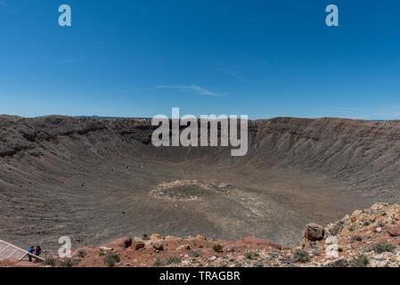 Majestic Meteor Crater Vista im Frühling, Northern Arizona Stockfoto