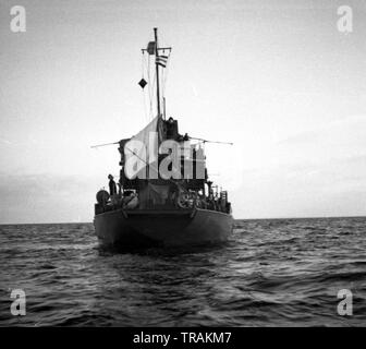 Kriegsfischkutter KFK 55 Deutsche Kriegsmarine / Deutschland Navy war Fishing Cutter Stockfoto