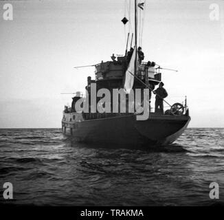 Kriegsfischkutter KFK 55 Deutsche Kriegsmarine / Deutschland Navy war Fishing Cutter Stockfoto