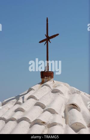 Patmos Island, Ägäis/Griechenland, August 2018: Kloster des Heiligen Johannes auf Patmos Insel Stockfoto