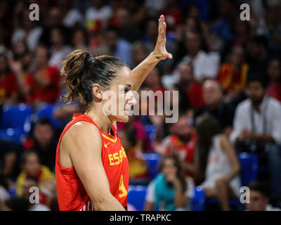 Teneriffa, Spanien, 28. September 2018: spanischer Basketballspieler Palau Laia während Basketball Spiel Spanien gegen Australien. Stockfoto