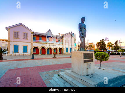 Larnaca Städtische Galerie am Platz Europa in Larnaca, Zypern. Stockfoto