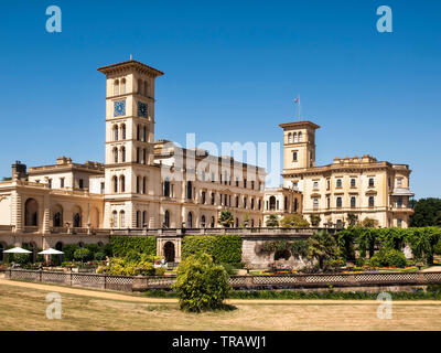 Osborne House, East Kühe, Isle of Wight, Großbritannien, 22. Juli 2014. Stockfoto