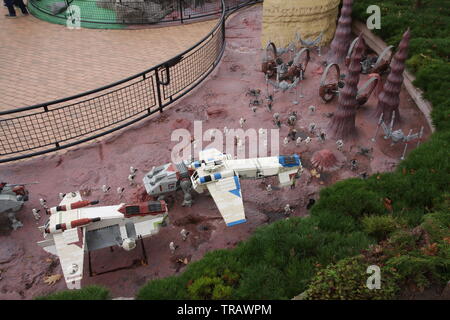 Lego Star Wars theme in Legoland Billund, Dänemark Stockfoto