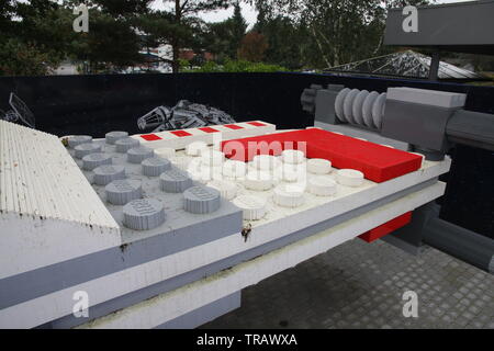 Lego Star Wars X-Wing Fighter in Legoland Billund, Dänemark Stockfoto