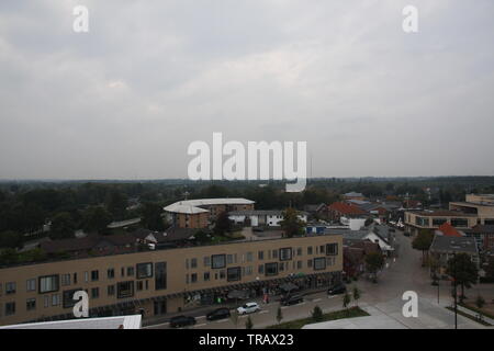 Panoramablick von der Oberseite der Lego Haus, Billund, Dänemark Stockfoto