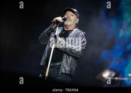 Milano, 1 Giugno 2019. Vasco Rossi in Concerto Allo Stadio San Siro di Milano. Copyright Davide Merli/Alamy Stockfoto