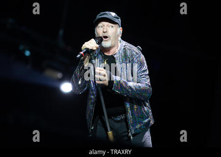 Milano, 1 Giugno 2019. Vasco Rossi in Concerto Allo Stadio San Siro di Milano. Copyright Davide Merli/Alamy Stockfoto