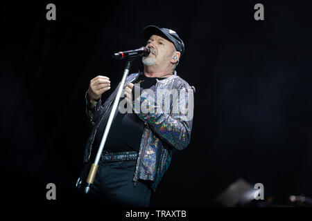 Milano, 1 Giugno 2019. Vasco Rossi in Concerto Allo Stadio San Siro di Milano. Copyright Davide Merli/Alamy Stockfoto