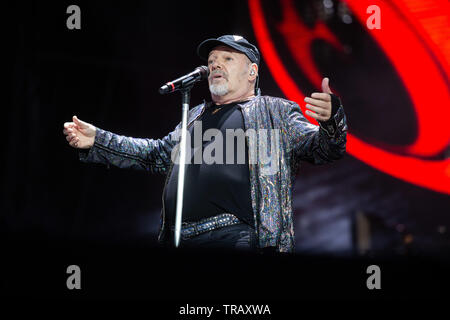 Milano, 1 Giugno 2019. Vasco Rossi in Concerto Allo Stadio San Siro di Milano. Copyright Davide Merli/Alamy Stockfoto