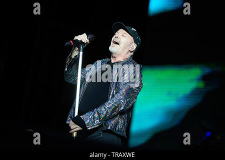 Milano, 1 Giugno 2019. Vasco Rossi in Concerto Allo Stadio San Siro di Milano. Copyright Davide Merli/Alamy Stockfoto