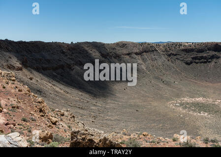 Majestic Meteor Crater Vista im Frühling, Northern Arizona Stockfoto