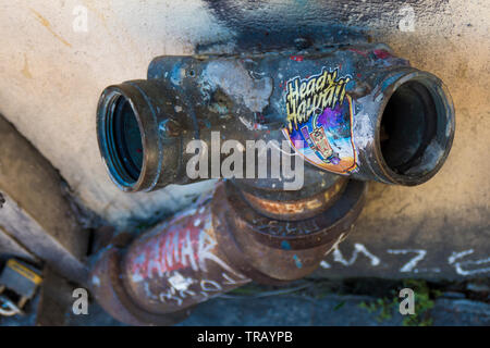 Urban Rohr in New Orleans Stockfoto