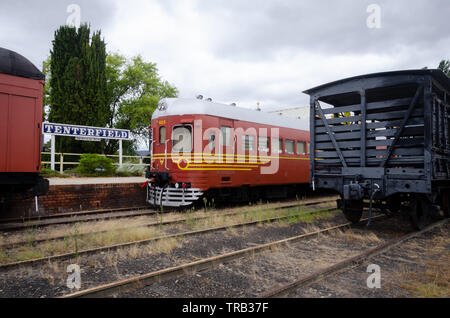 Diesel-Motor, Tenterfield Tenterfield Railway Museum, New South Wales, Australien Stockfoto