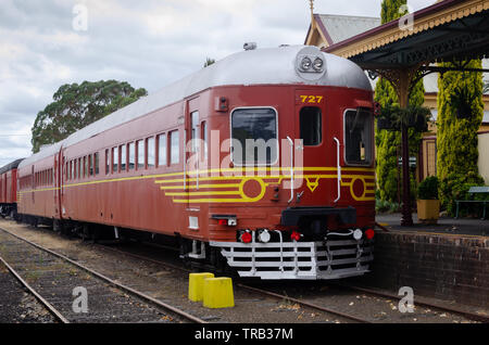 Diesel-Motor, Tenterfield Tenterfield Railway Museum, New South Wales, Australien Stockfoto