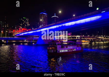 Victoria Brücke über Fluss Brisbane, Brisbane, Queensland, Australien Stockfoto