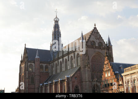 Grote Kerk oder St. Bavokerk, Haarlem, Niederlande. Stockfoto