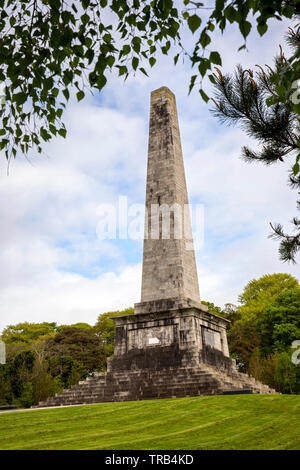 Nordirland, Co Down, Rostrevor, Ross Denkmal für Generalmajor Robert Ross, 1766-1814, der Mann, der Washington nahm Stockfoto