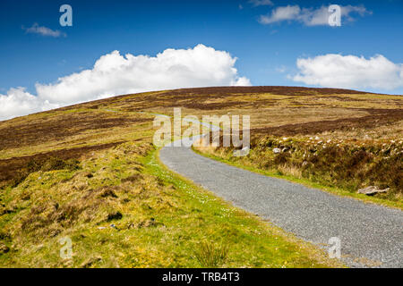 Irland, Co Louth, Halbinsel Cooley, kurvenreiche Single Track Road bis zu Schwarzen Berg auf der Tain Weg Stockfoto