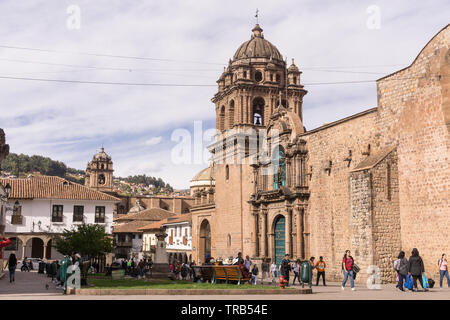 Basilika de la Merced - Katholische Kirche in Cusco, Peru. Stockfoto