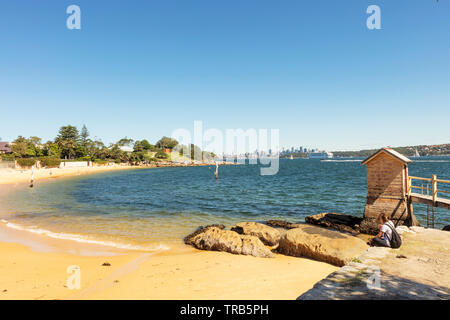 Pristine Camp Cove Beach in Watsons Bay in der Nähe von Sydney, Australien. Stockfoto