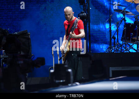 Andrea Torresani durchgeführt in der vergangenen Nacht in Mailand im Stadion San Siro für die erste von sechs Datum der Vasco Rossi! Stockfoto