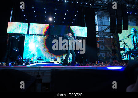 Vasco Rossi durchgeführt in der vergangenen Nacht in Mailand im Stadion San Siro für die erste von sechs Datum! Stockfoto