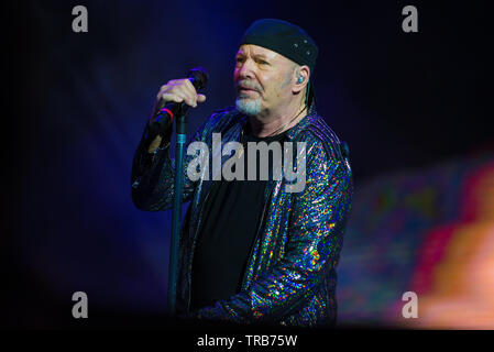 Vasco Rossi durchgeführt in der vergangenen Nacht in Mailand im Stadion San Siro für die erste von sechs Datum! Stockfoto