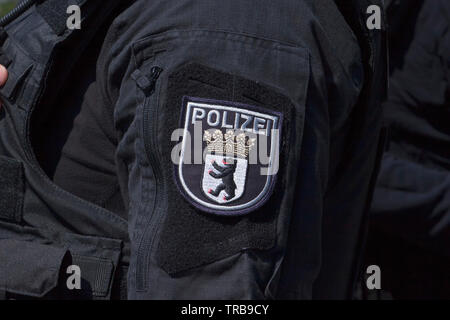 Die Polizei in Berlin, Deutschland Stockfoto