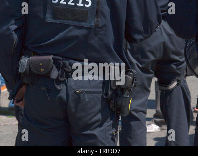 Die Polizei in Berlin, Deutschland Stockfoto