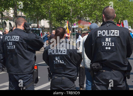 Die Polizei in Berlin, Deutschland Stockfoto