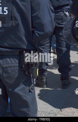 Die Polizei in Berlin, Deutschland Stockfoto