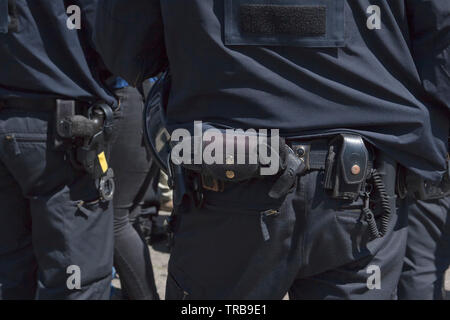 Die Polizei in Berlin, Deutschland Stockfoto